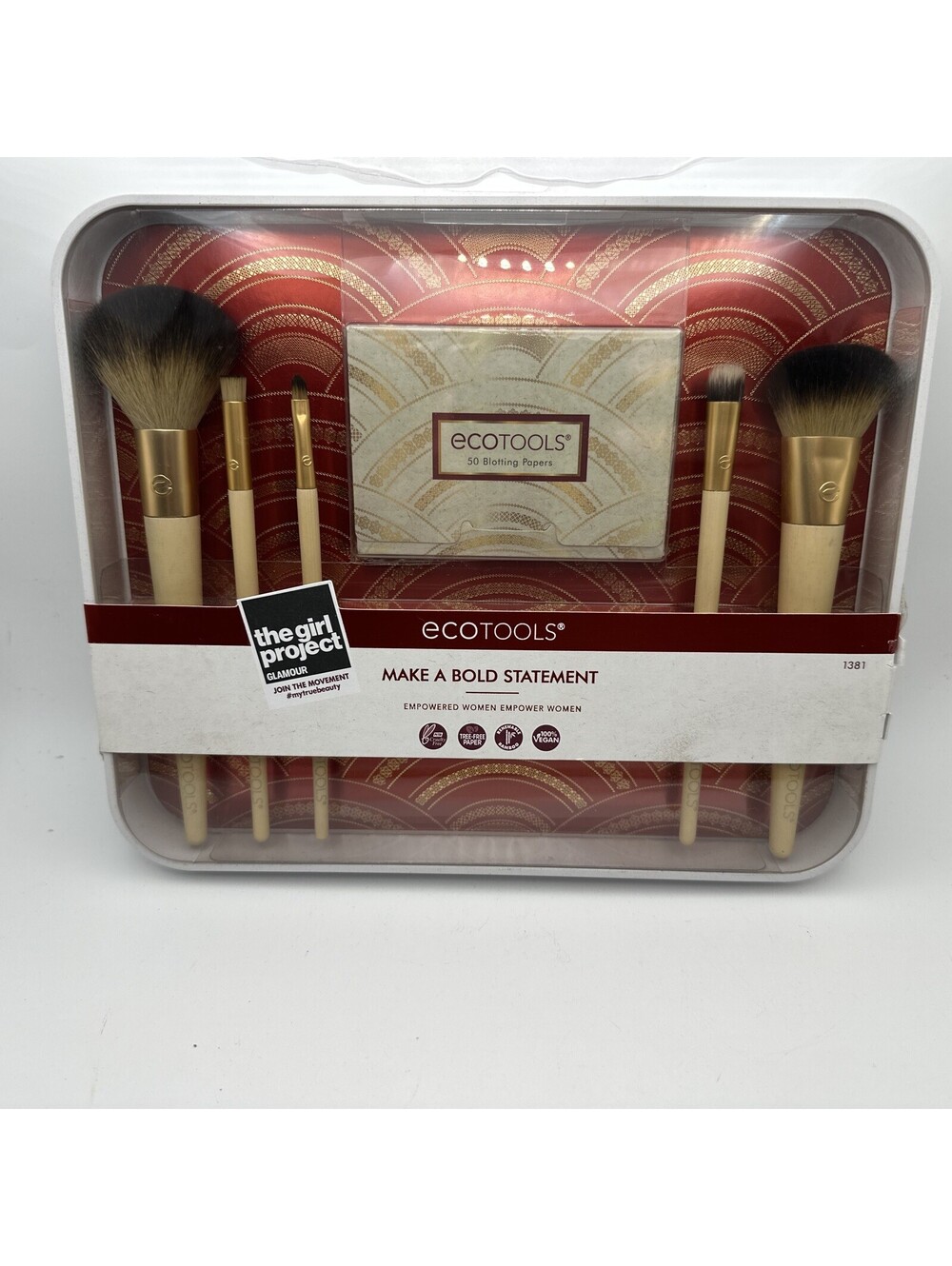 EcoTools, Make A Bold Statement, 6 Piece Beauty Kit (Brushes and Blotting Paper)